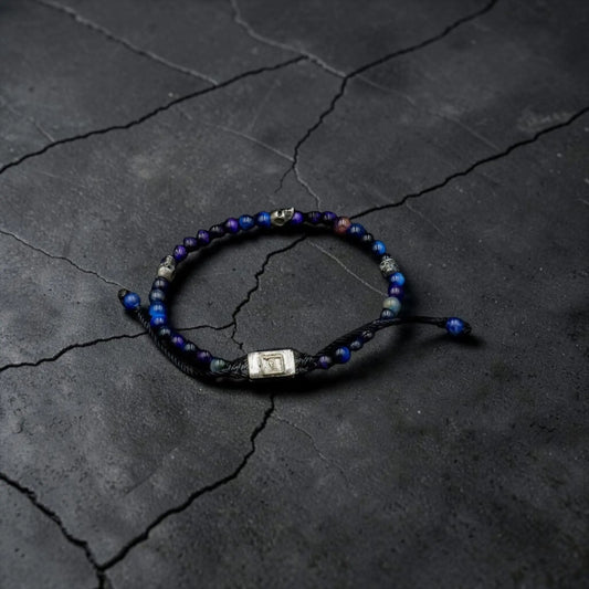 5 SKULLS OJO DE TIGRE GALAXY BRACELET