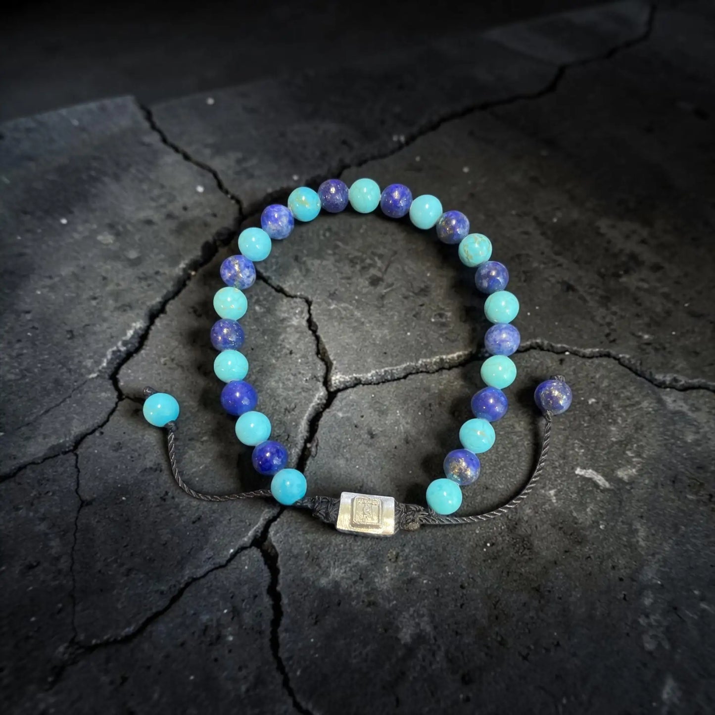 COMBINED BEADS TURQUESA AND LAPISLAZULI