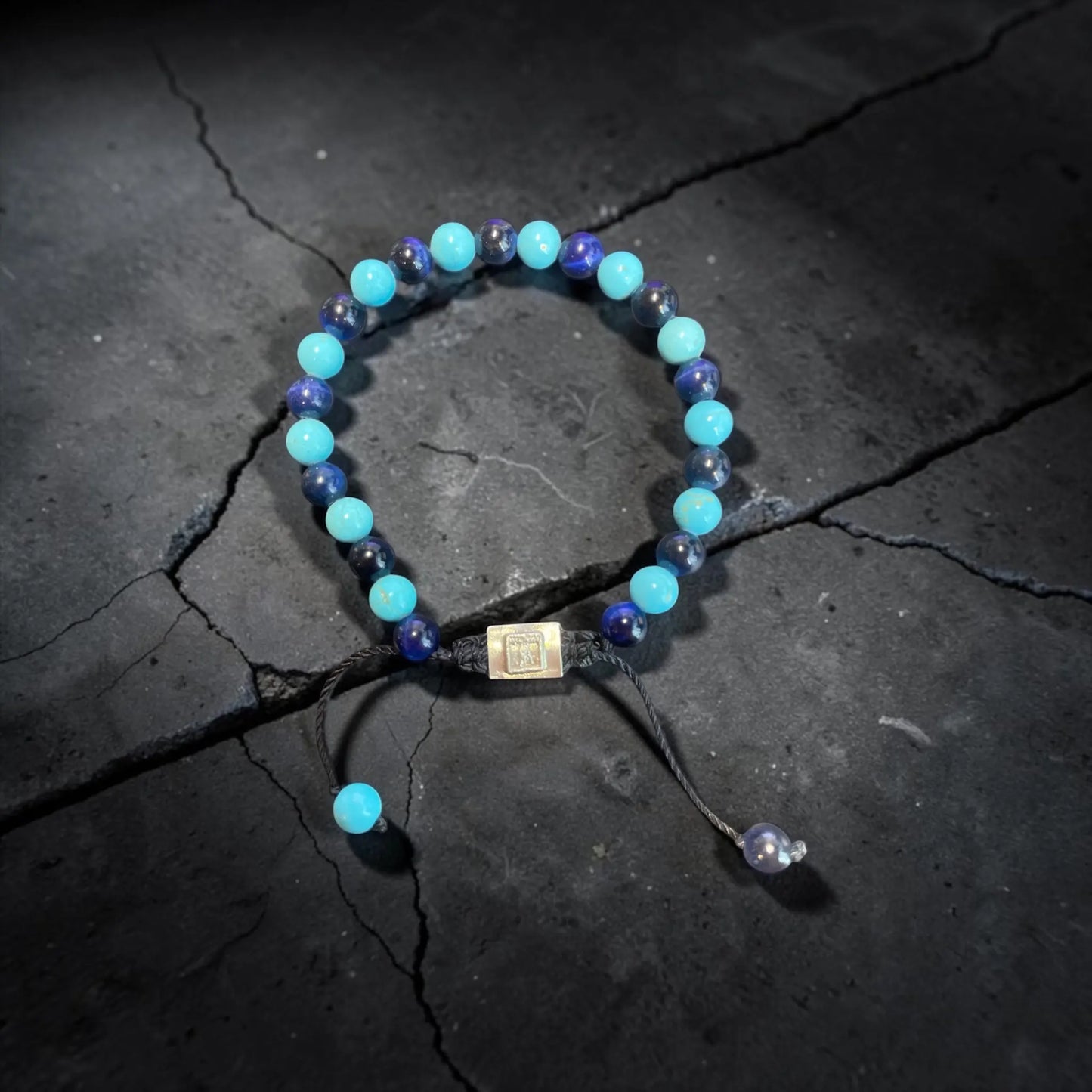 COMBINED BEADS TURQUESA AND BLUE TIGER EYE