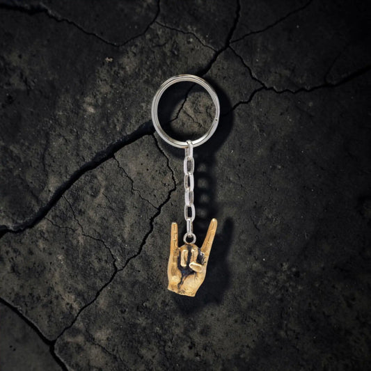 R&J HAND GOLDEN KEY CHAIN