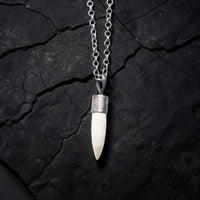 WHITE CROCODILE TOOTH