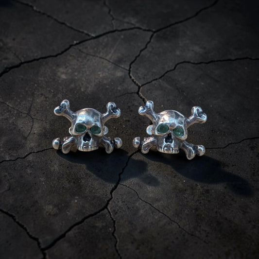 SKULL JOE CROSSBONES ESMERALDA CUFFLINKS