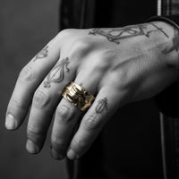 LIZARD RING DORADO