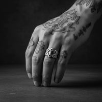 BIG UNIFIED HEARTS INFINITY RING