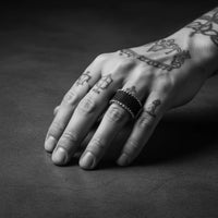 STINGRAY SKIN RING WIDE