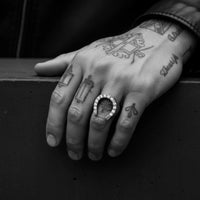 HORSESHOE RING ZIRCONIA BLANCA