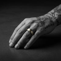 SPLIT POLISHED N DARK RING