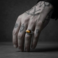W OJO DE TIGRE EYE RING