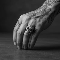 ROSE SKULL RING