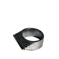 STRIPED TRIANGLE RING