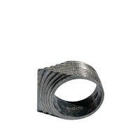 STRIPED TRIANGLE RING