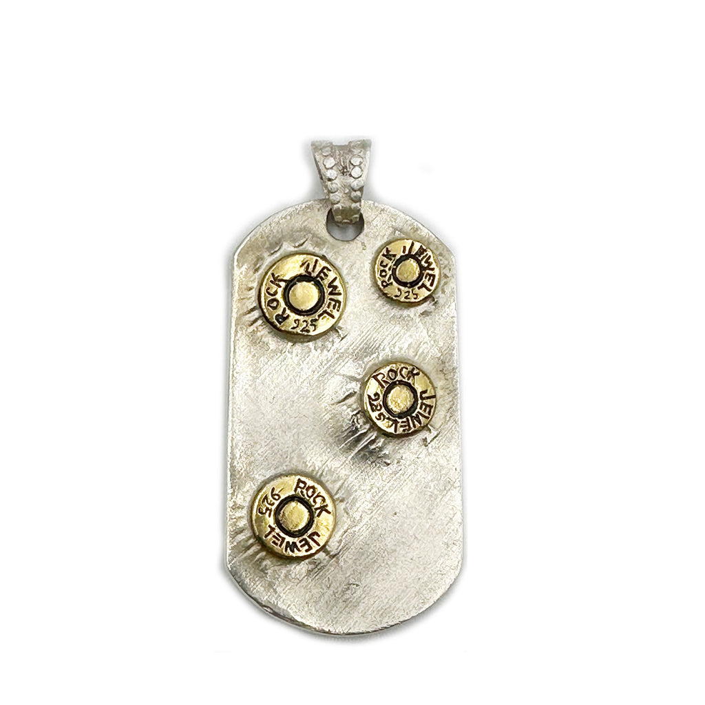 RJ BULLET DOG TAG GOLDEN