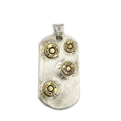 RJ BULLET DOG TAG GOLDEN
