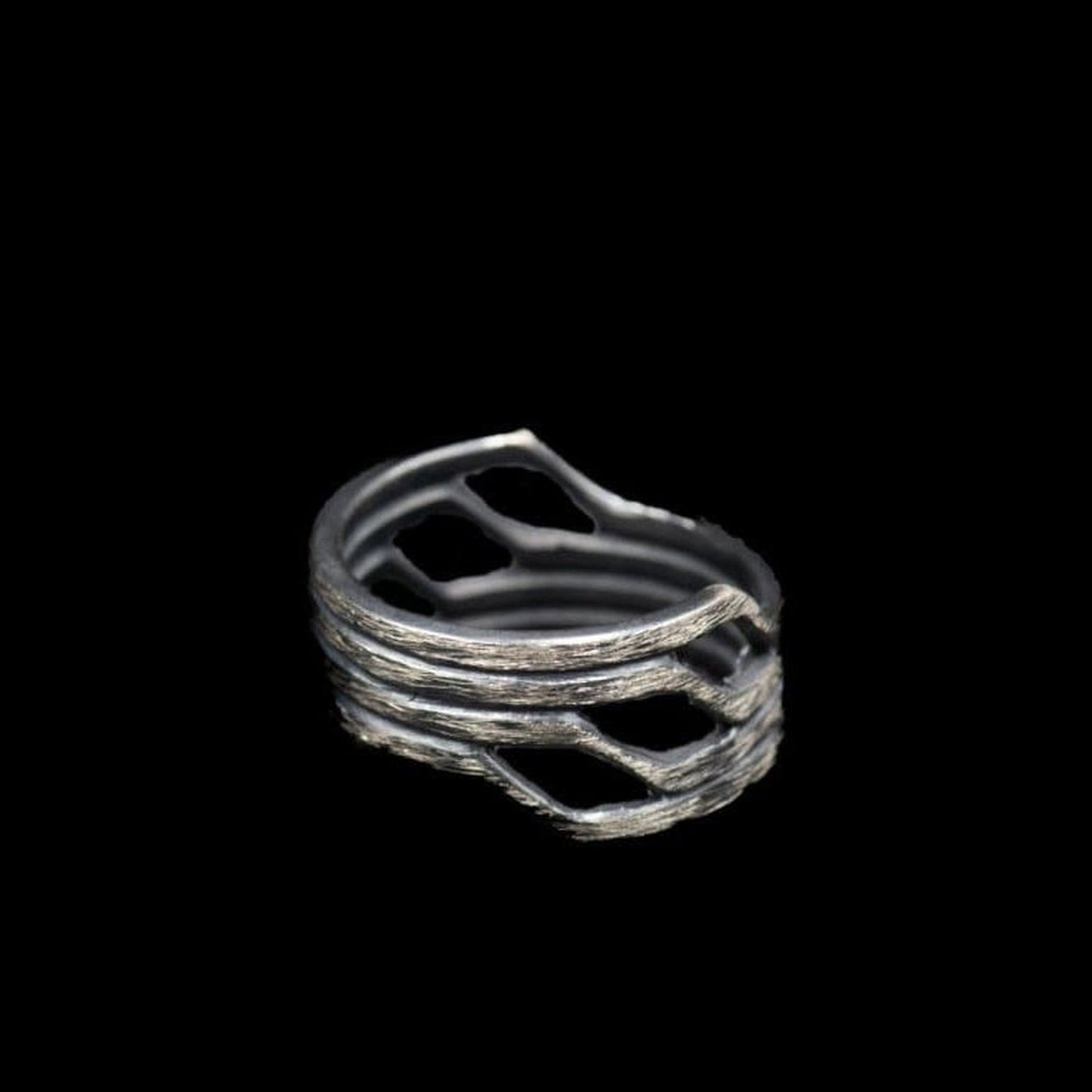 3D ROWS RING - Rock and Jewel