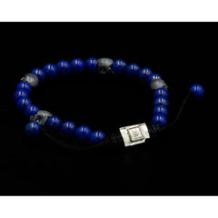 5 SKULLS LAPISLAZULI BRACELET