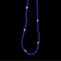 5 SKULLS LAPISLAZULI NECKLACE - Rock and Jewel
