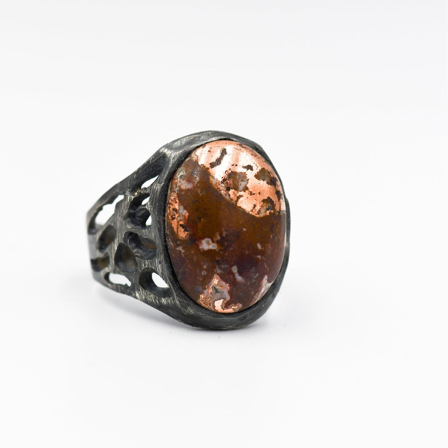 KING SALOMON COPPER STONE RING