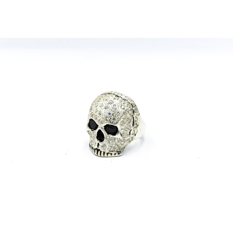 SKULL JOE WHITE STONE RING