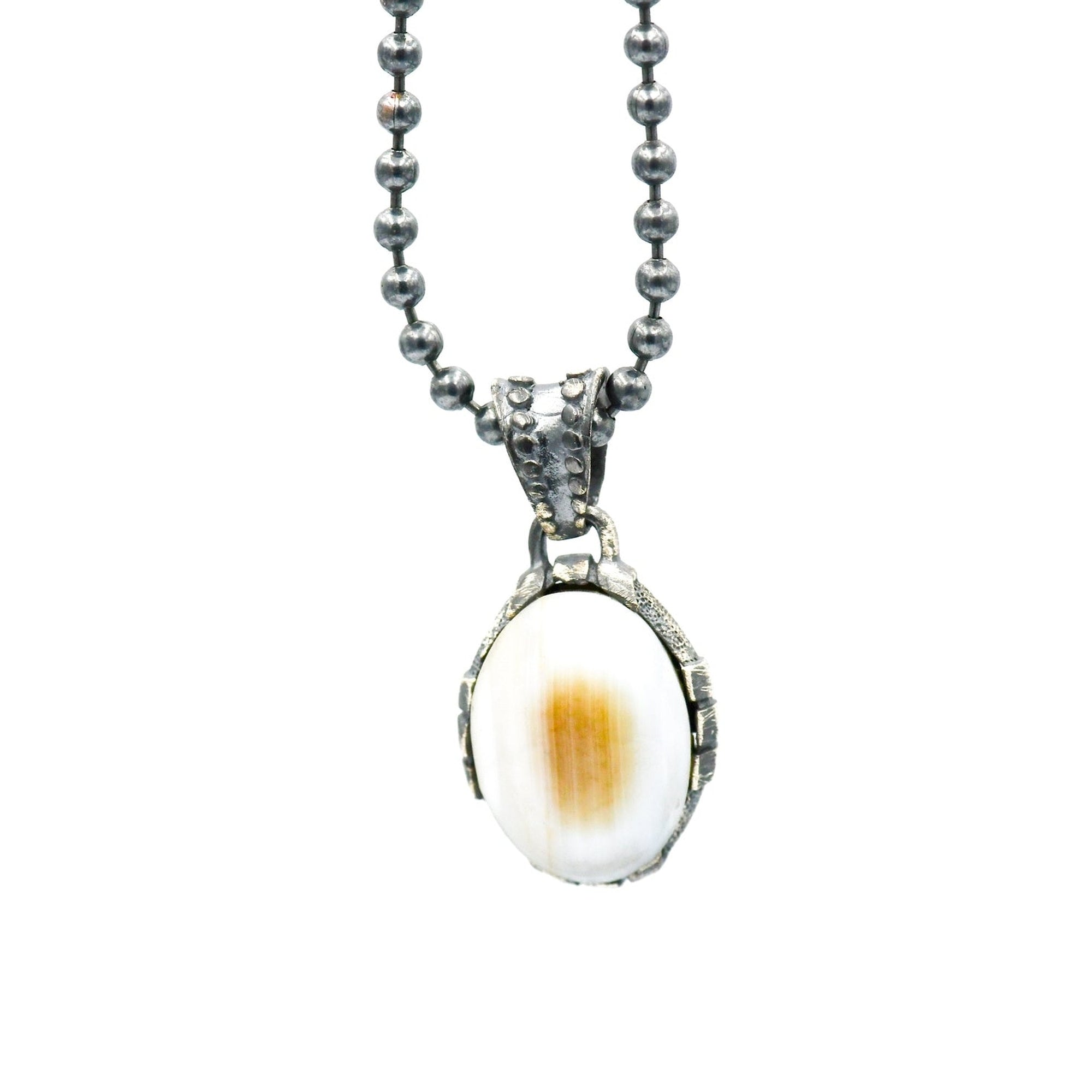 STONE PENDANT WHITE AGATHA