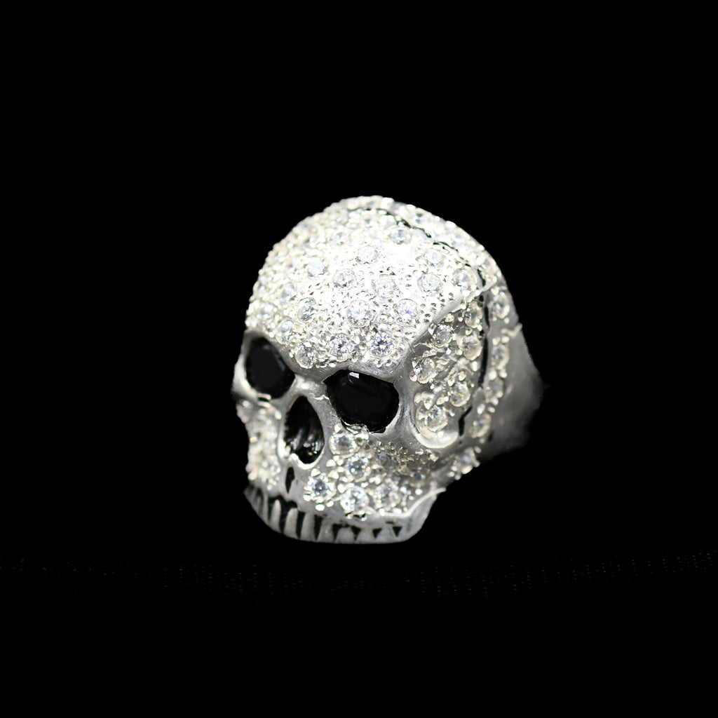 SKULL JOE WHITE STONE RING