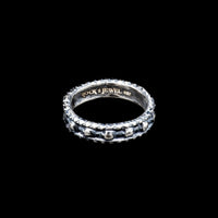 ROUND SKULLS RING