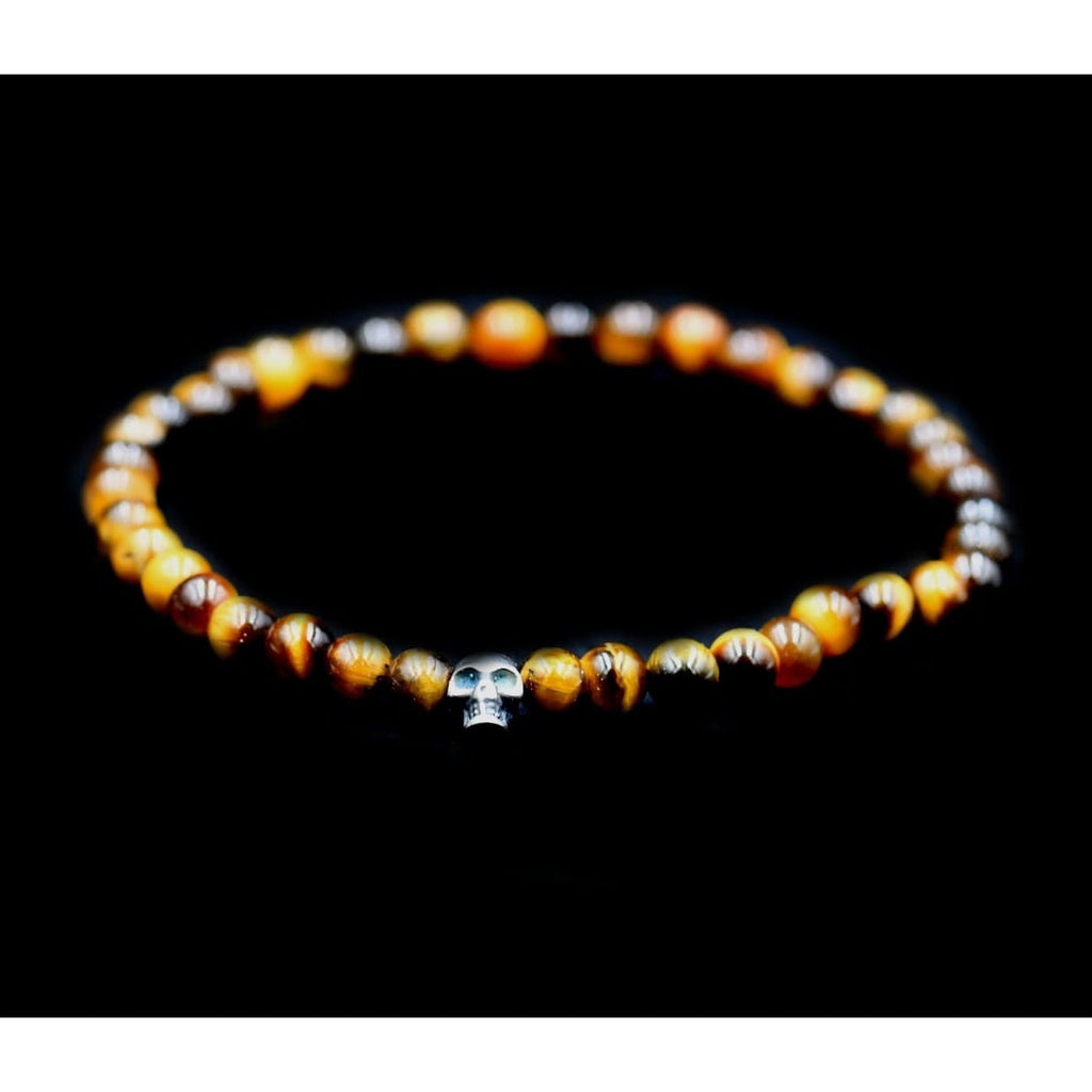 ONE SKULL TIGER EYE ELASTIC