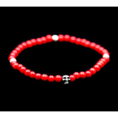 ONE SKULL RED STONE ELASTIC