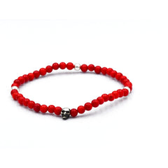 ONE SKULL RED STONE ELASTIC
