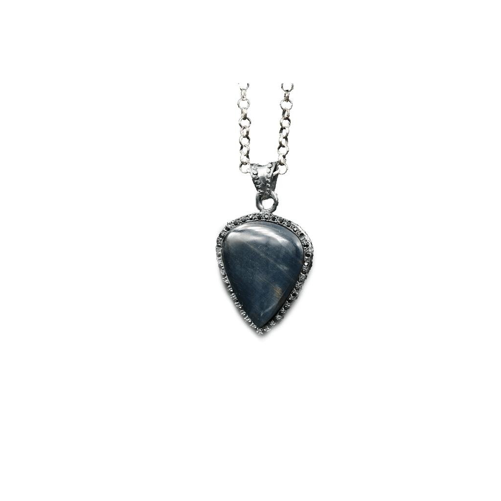 RJ GUITAR PICK STONE LABRADORITE