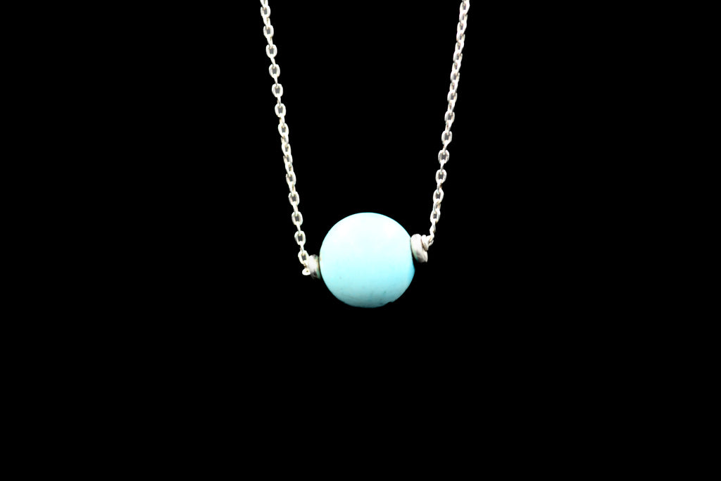 FINE TURQUOISE CHARM NECKLACE