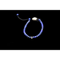 ONE SKULL LAPISLAZULI MATTE BRACELET