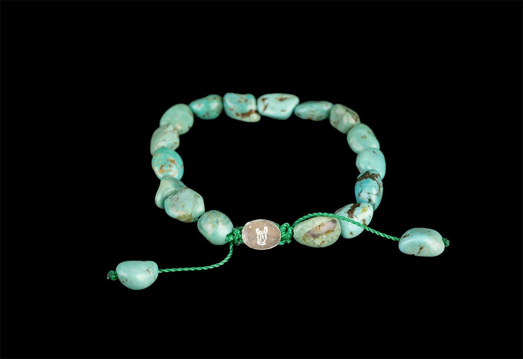AFRICAN TURQUOISE STONE BRACELET - Rock and Jewel