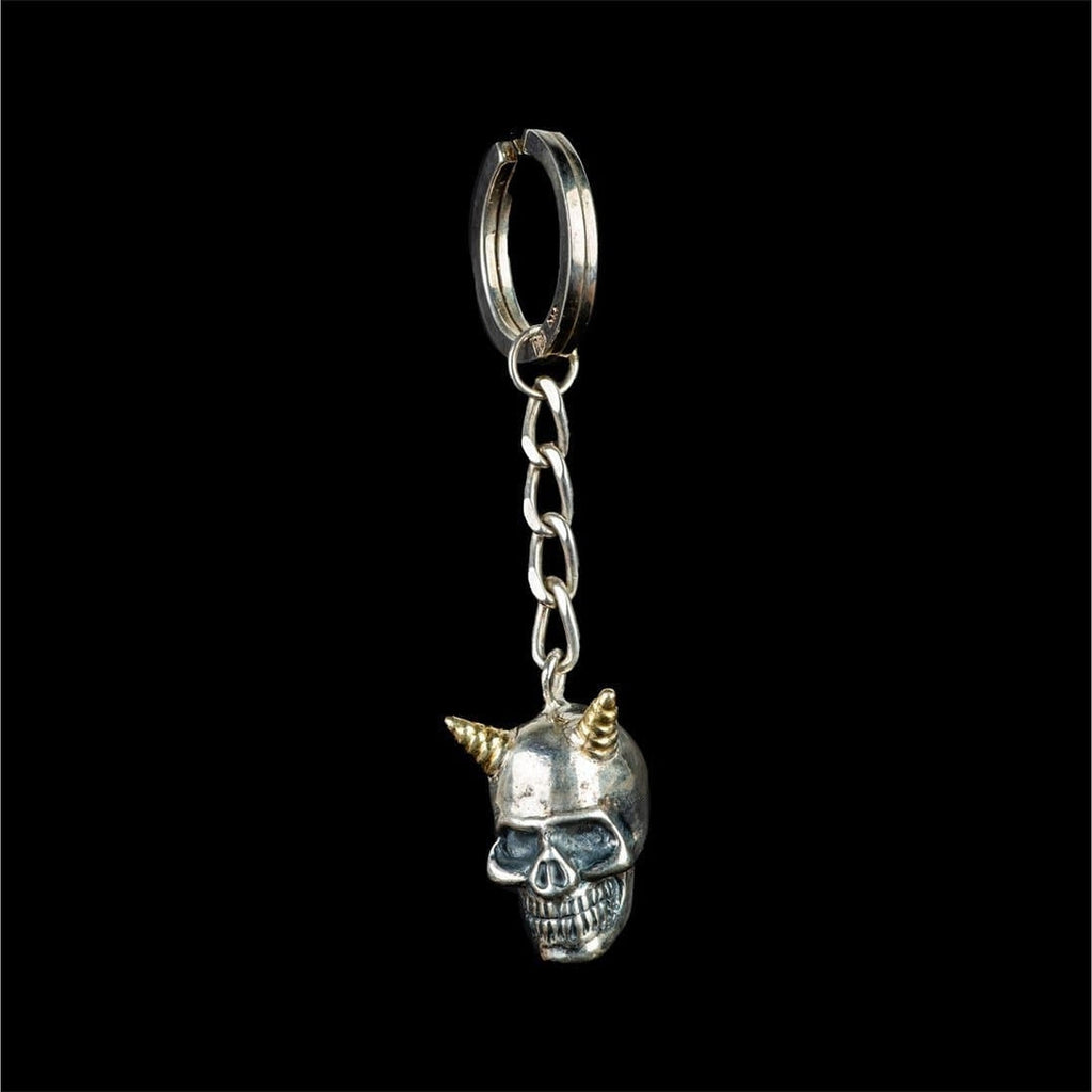 ALBERT SKULL GOLDEN DEVIL HORNS - Rock and Jewel