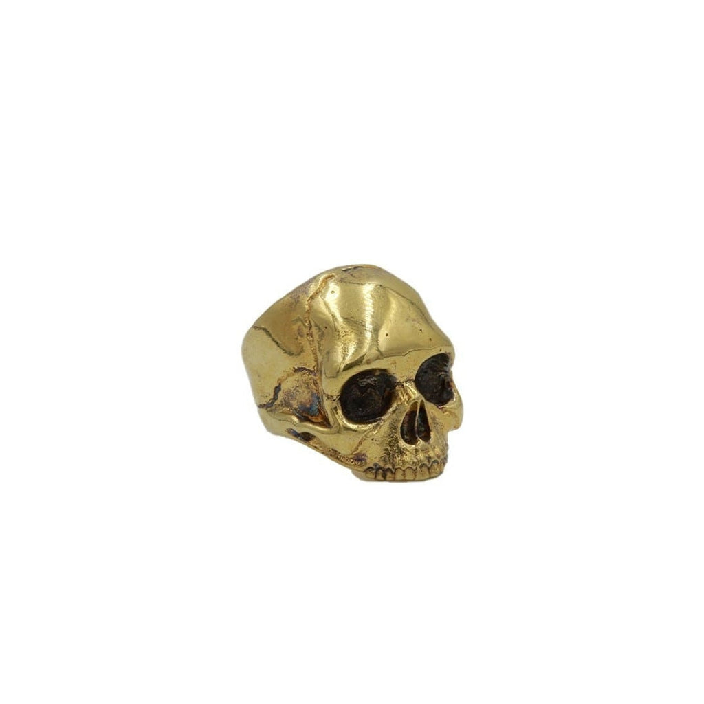 ANATOMIC SMALL HALF GOLDEN SKULL - Rock and Jewel