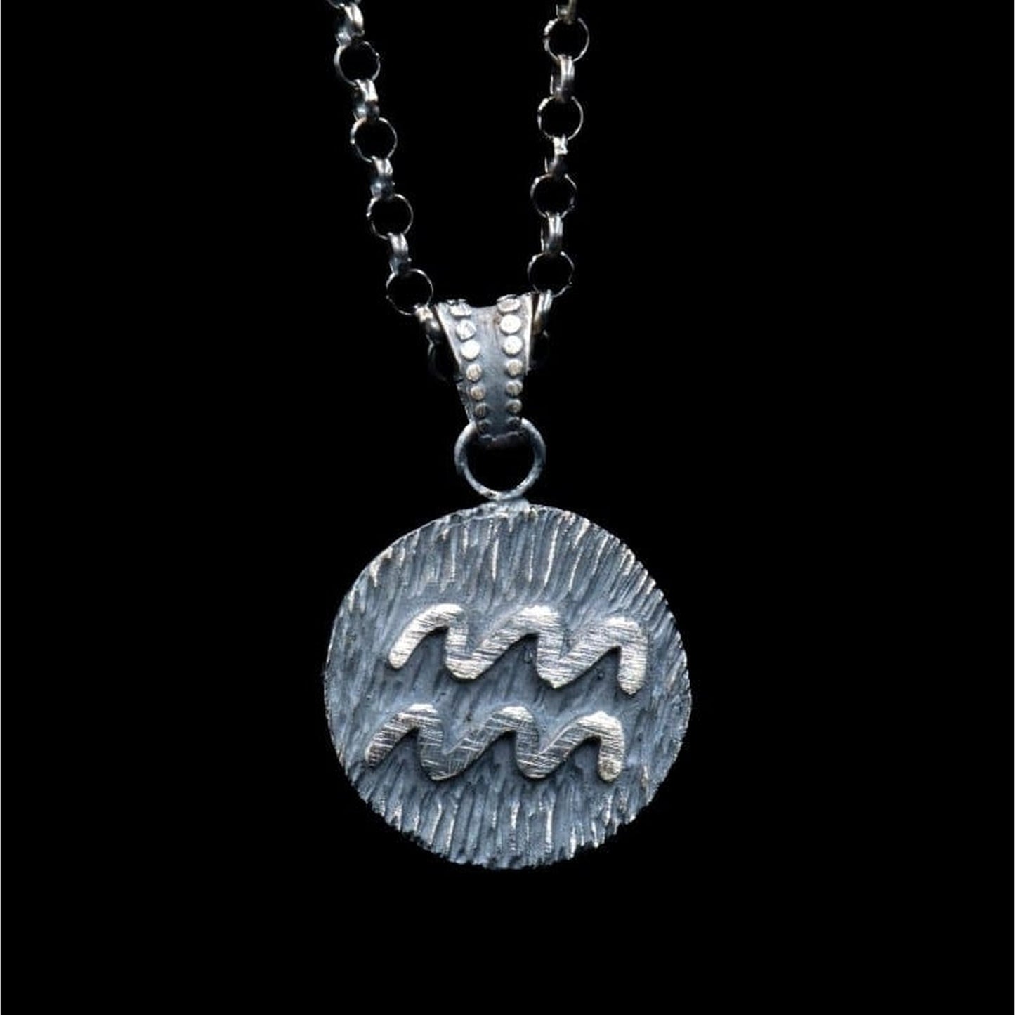 AQUARIUS ZODIAC SYMBOL - Rock and Jewel