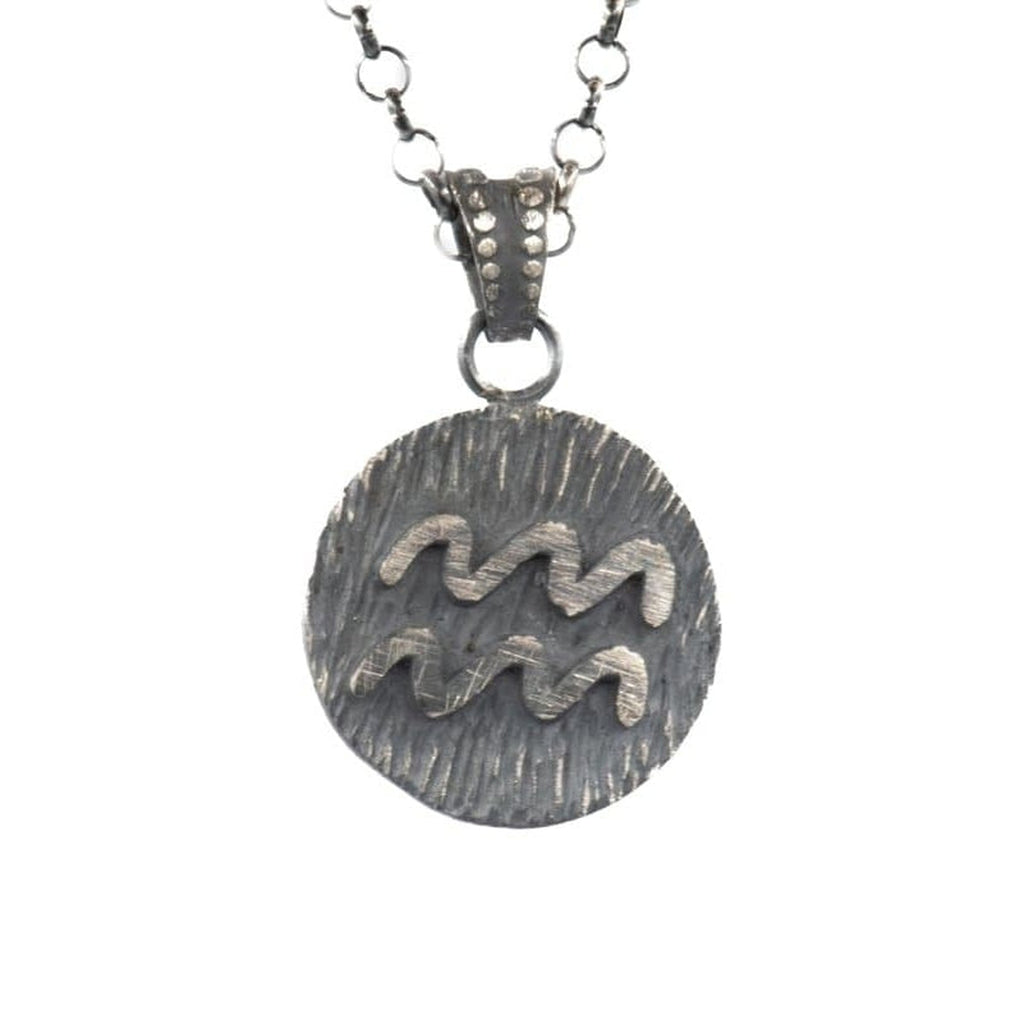 AQUARIUS ZODIAC SYMBOL - Rock and Jewel