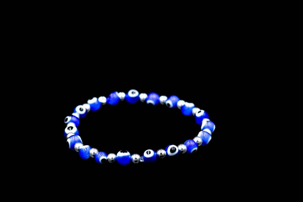 BLUE LUCKY EVIL EYE BEADS - Rock and Jewel