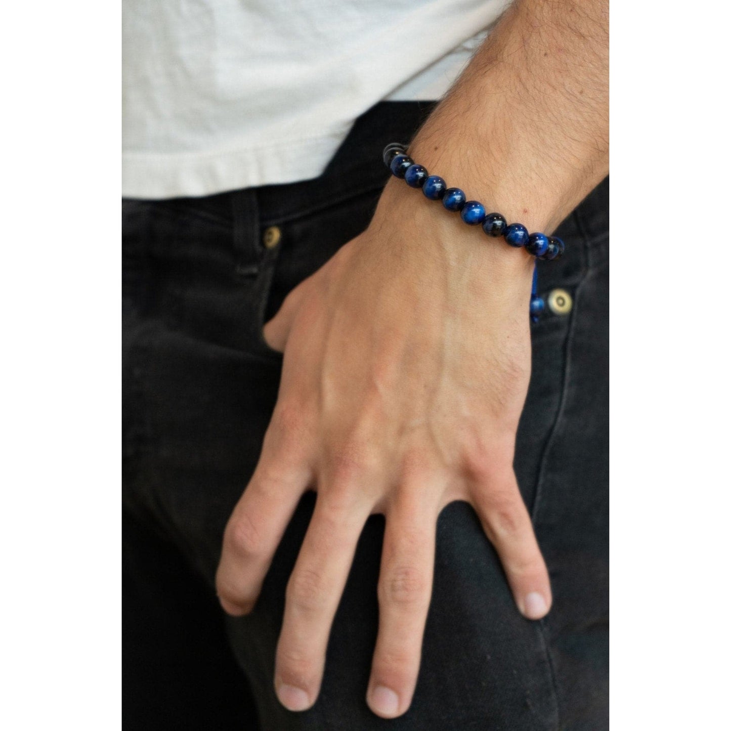 BLUE TIGER EYE BRACELET - Rock and Jewel
