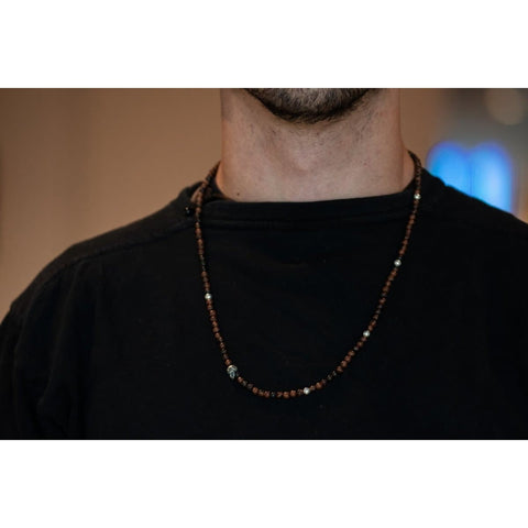BROWN OBSIDIAN BEADS SKULL