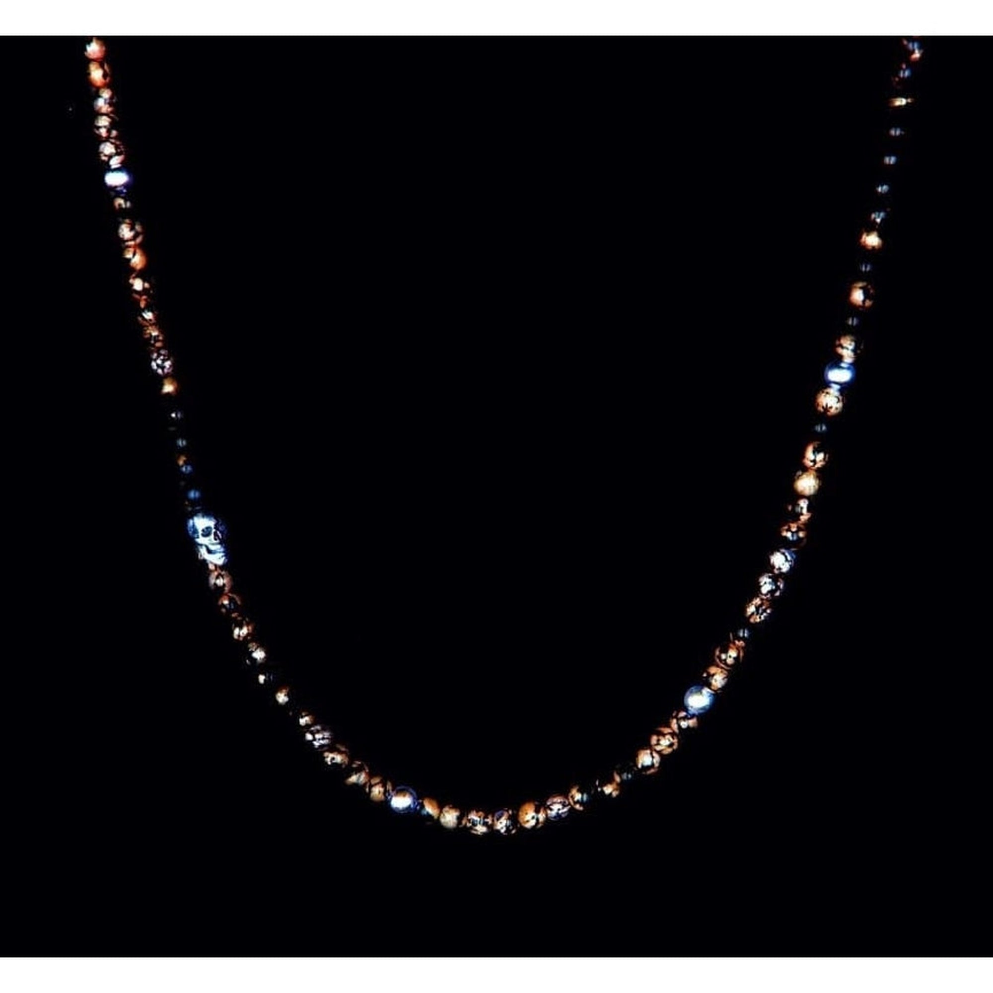 BROWN OBSIDIAN BEADS SKULL