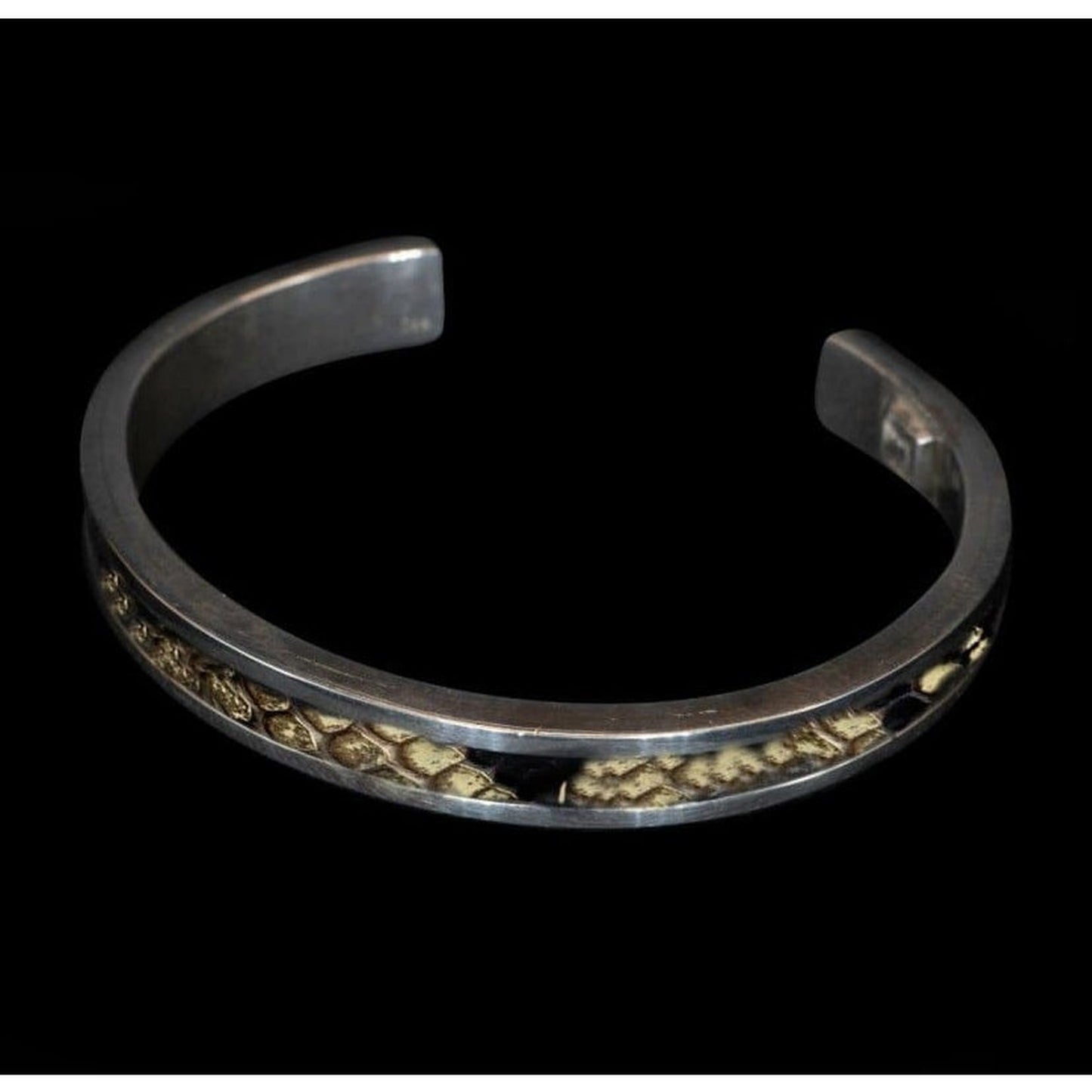 BROWN SNAKE SKIN CUFF - Rock and Jewel