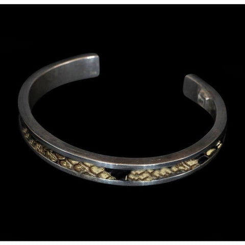 BROWN SNAKE SKIN CUFF