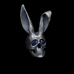 BUNNY STONE SKULL RING