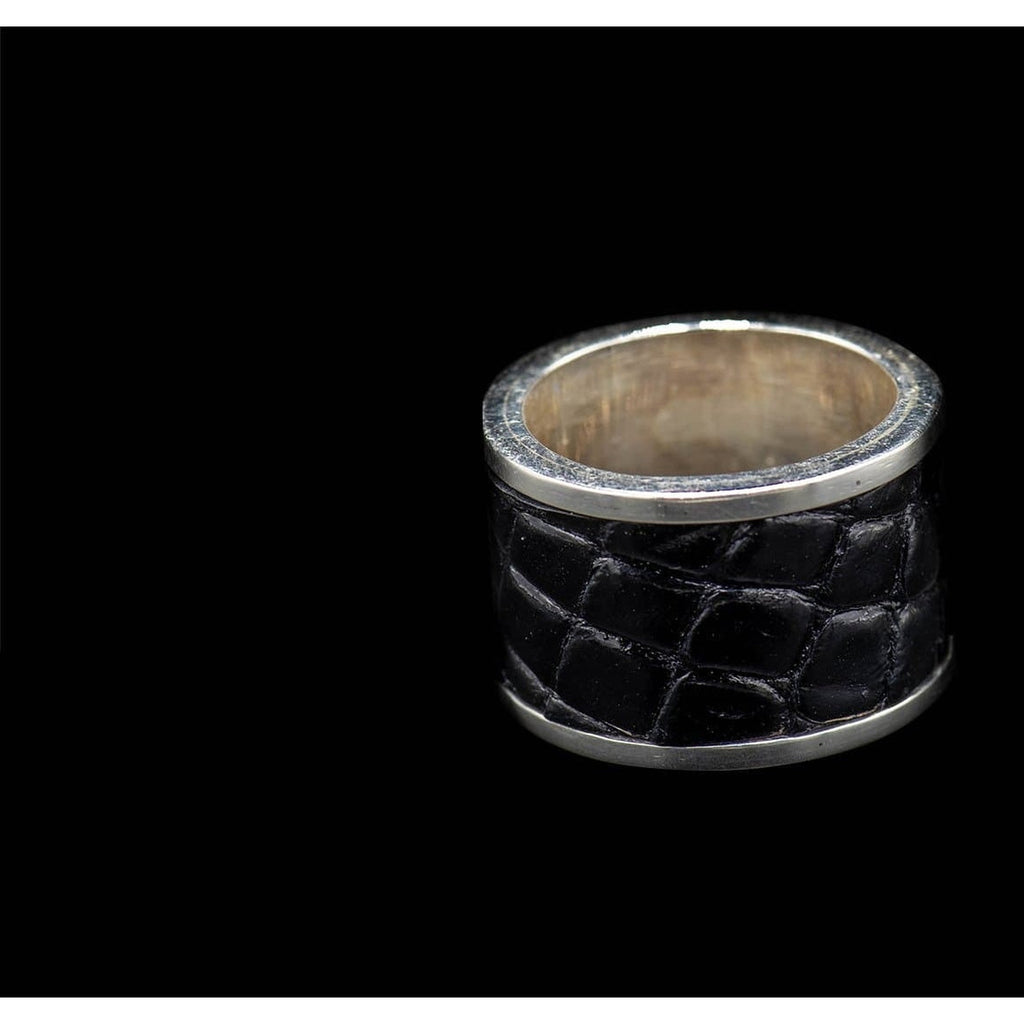 CROCODILE SKIN RING - Rock and Jewel