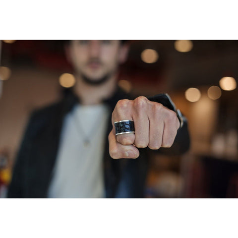CROCODILE SKIN RING
