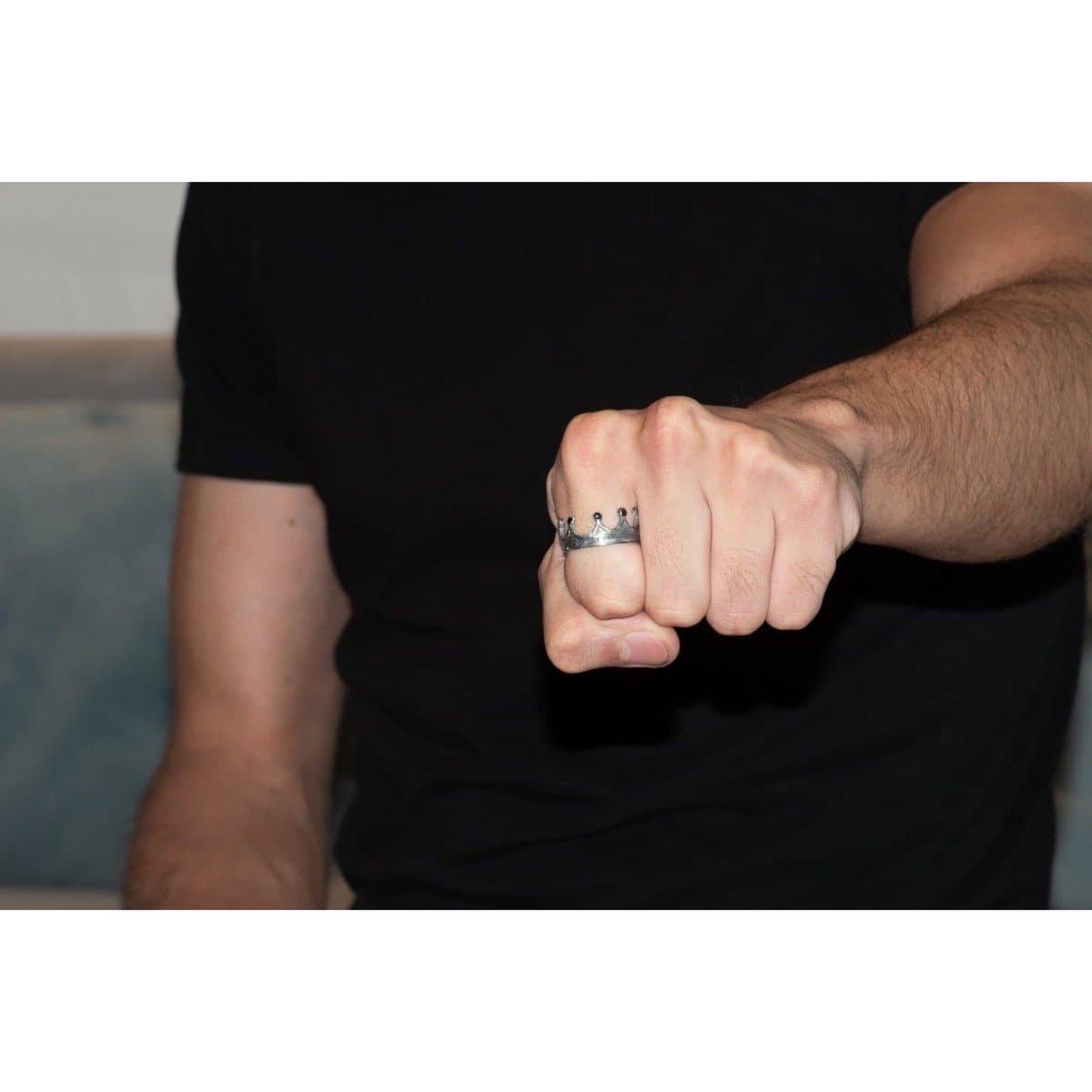 CROWN RING BLACK - Rock and Jewel