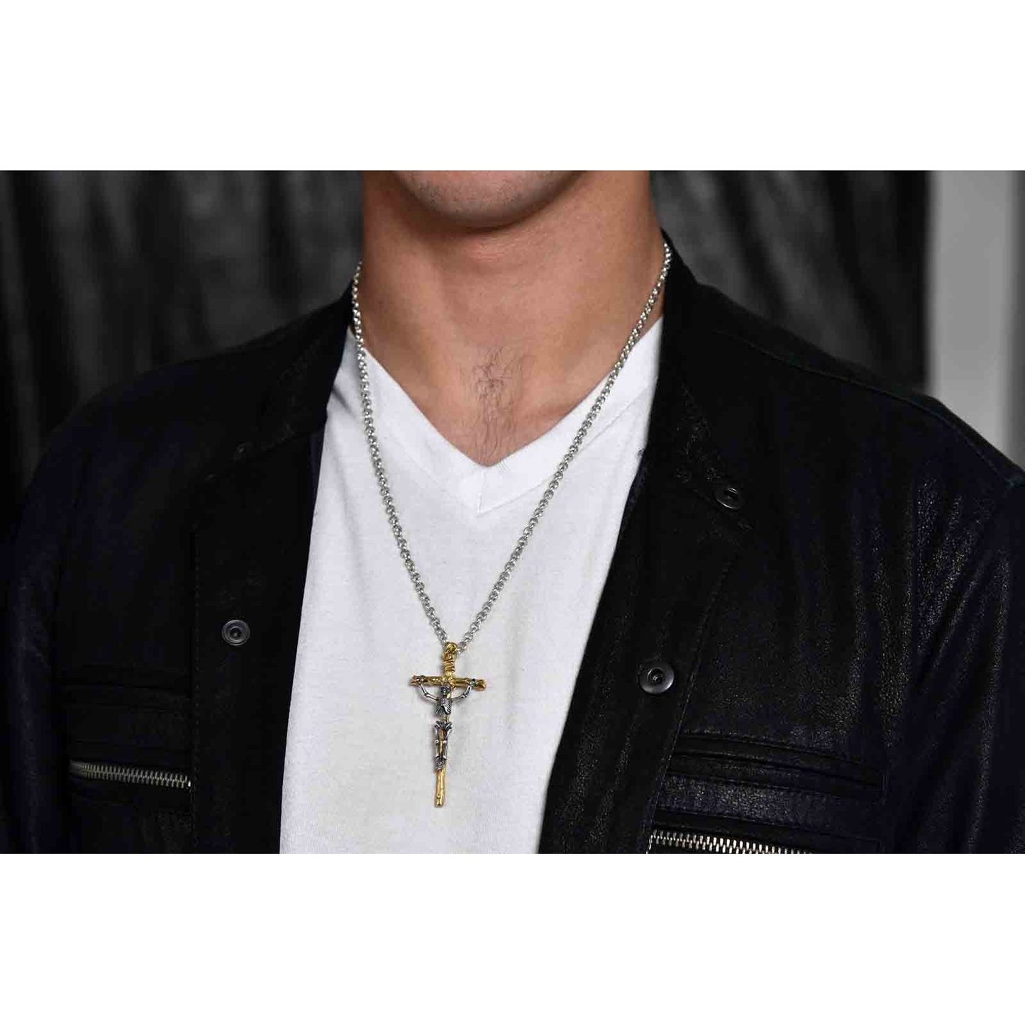 CRUCIFIED SKELETON SKULL CROSS - Rock and Jewel