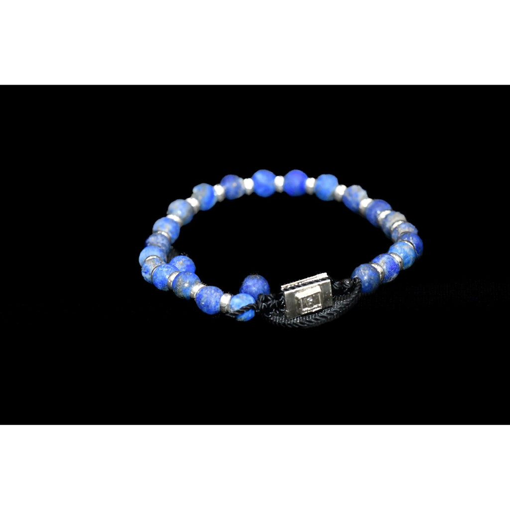 LAPISLAZULI MATTE DONUT BRACELET