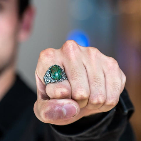 DRAGON EYE AFRICAN STONE RING