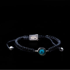 MOTHER PEARL EYE BRAIDED BRACELET
